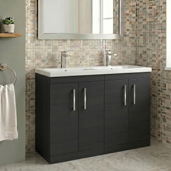 Delphi Horizon 1200mm 4-Door Floor Standing Vanity Unit (inc Basin) | Product Image