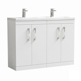 Delphi Horizon 1200mm 4-Door Floor Standing Vanity Unit (inc Basin) | Product Image