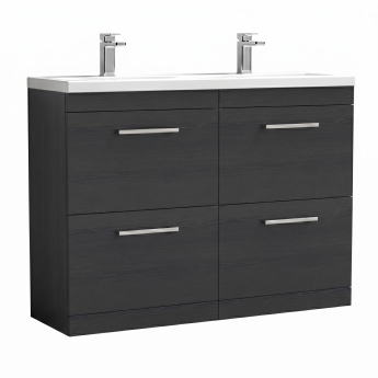 Delphi Horizon 1200mm 4-Drawer Floor Standing Vanity Unit (inc Basin) | Product Image