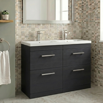 Delphi Horizon 1200mm 4-Drawer Floor Standing Vanity Unit (inc Basin) | Product Image