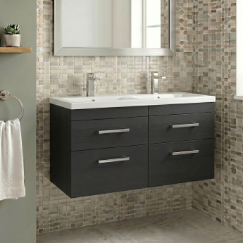 Delphi Horizon 1200mm 4-Drawer Wall Hung Vanity Unit (inc Basin) | Product Image