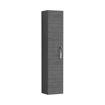 Delphi Horizon Anthracite Woodgrain 300mm 1-Door Wall Hung Tall Unit | Product Image