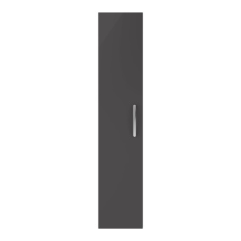 Delphi Horizon Gloss Grey 300mm 1-Door Wall Hung Tall Unit | Product Image