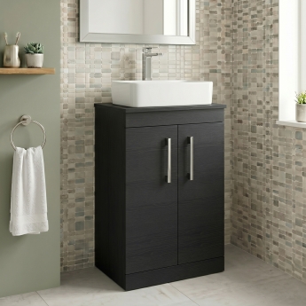 Delphi Horizon 500mm 2-Door Floor Standing Countertop Vanity Unit | Product Image