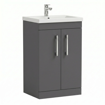 Delphi Horizon 500mm 2-Door Floor Standing Vanity Unit (inc Basin) | Product Image