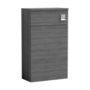 Delphi Horizon Anthracite Woodgrain 500mm Back to Wall Toilet WC Unit | Product Image