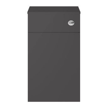 Delphi Horizon Gloss Grey 500mm Back to Wall Toilet WC Unit | Product Image