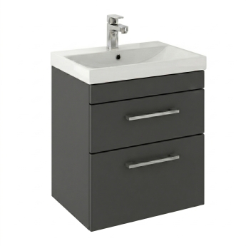 Delphi Horizon 500mm 2-Drawer Wall Hung Vanity Unit (inc Basin) | Product Image