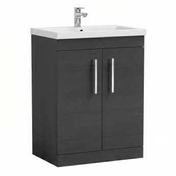 Delphi Horizon 600mm 2-Door Floor Standing Vanity Unit (inc Basin) | Product Image