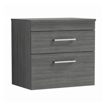 Delphi Horizon 600mm 2-Drawer Wall Hung Countertop Vanity Unit | Product Image
