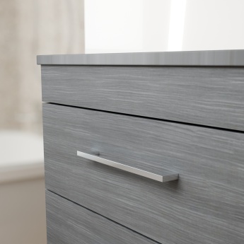 Delphi Horizon Anthracite Woodgrain 600mm 2-Drawer Wall Hung Countertop Vanity Unit | Product Image