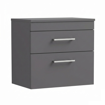 Delphi Horizon 600mm 2-Drawer Wall Hung Countertop Vanity Unit | Product Image