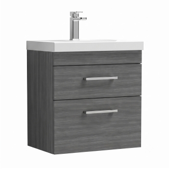Delphi Horizon 600mm 2-Drawer Wall Hung Vanity Unit (inc Basin) | Product Image