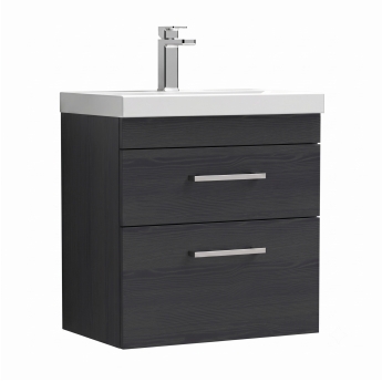 Delphi Horizon 600mm 2-Drawer Wall Hung Vanity Unit (inc Basin) | Product Image