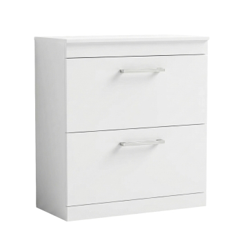 Delphi Horizon 800mm 2-Drawer Floor Standing Countertop Vanity Unit | Product Image