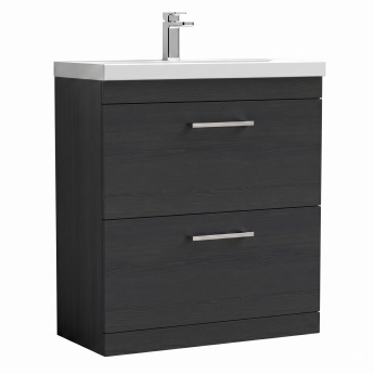 Delphi Horizon 800mm 2-Drawer Floor Standing Vanity Unit (inc Basin) | Product Image