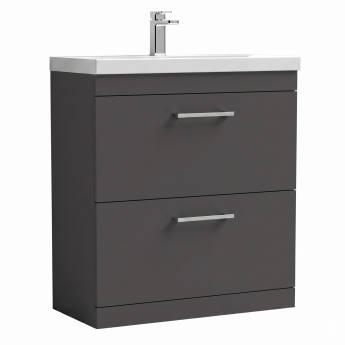 Delphi Horizon 800mm 2-Drawer Floor Standing Vanity Unit (inc Basin) | Product Image