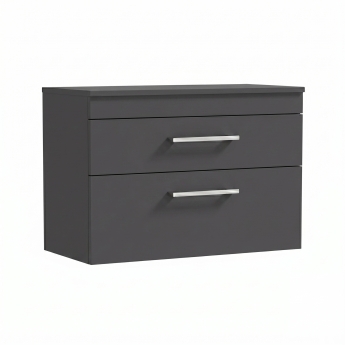 Delphi Horizon 800mm 2-Drawer Wall Hung Countertop Vanity Unit | Product Image