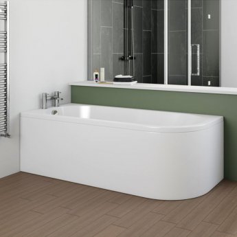 Trojan J Shaped Bath Panel White - 1700 L - 750 W - 510 H