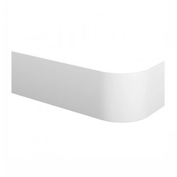 Delphi J-Shaped Front Bath Panel 1500mm Wide - White