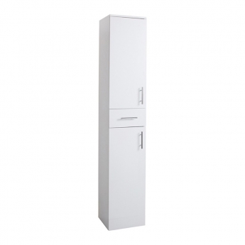 Delphi Kass Tall Storage Unit 350mm Wide - Gloss White