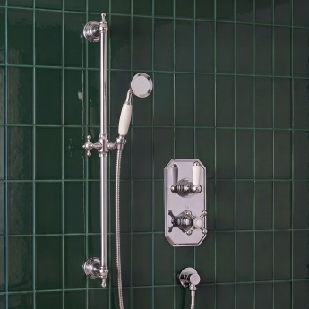 Delphi Kelston Thermostatic Dual Concealed Mixer Shower with Shower Kit - Chrome | Product Image