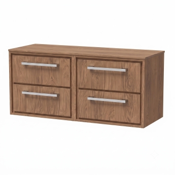 Delphi Lodge 1200mm 4-Drawer Wall Hung Countertop Vanity Unit | Product Image