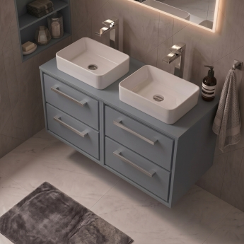 Delphi Lodge 1200mm 4-Drawer Wall Hung Countertop Vanity Unit | Product Image