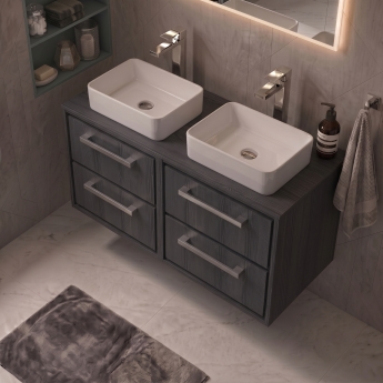 Delphi Lodge 1200mm 4-Drawer Wall Hung Countertop Vanity Unit | Product Image