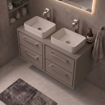 Delphi Lodge 1200mm 4-Drawer Wall Hung Countertop Vanity Unit | Product Image