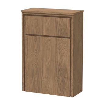 Delphi Lodge Antique Oak 550mm Back to Wall Toilet WC Unit | Product Image