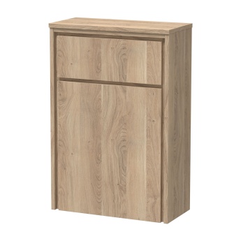 Delphi Lodge Bleached Oak 550mm Back to Wall Toilet WC Unit | Product Image