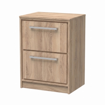 Delphi Lodge 600mm 2-Drawer Floor Standing Countertop Vanity Unit | Product Image