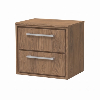 Delphi Lodge 600mm 2-Drawer Wall Hung Countertop Vanity Unit | Product Image