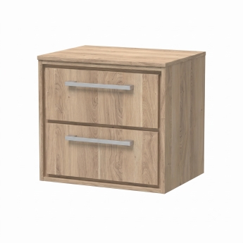Delphi Lodge 600mm 2-Drawer Wall Hung Countertop Vanity Unit | Product Image