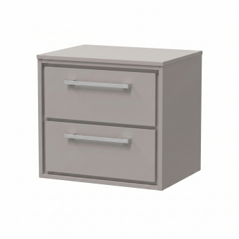 Delphi Lodge 600mm 2-Drawer Wall Hung Countertop Vanity Unit | Product Image