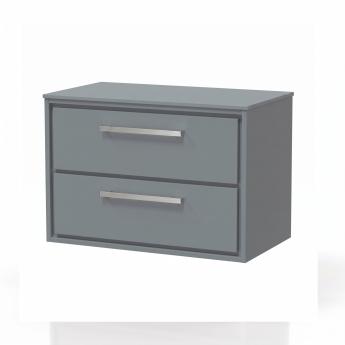 Delphi Lodge 800mm 2-Drawer Wall Hung Countertop Vanity Unit | Product Image