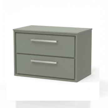Delphi Lodge 800mm 2-Drawer Wall Hung Countertop Vanity Unit | Product Image