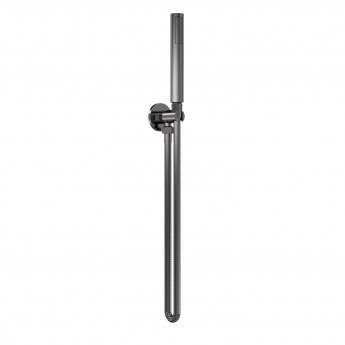 Delphi Loop Brushed Pewter Dual Concealed Shower Set with Handset and Bracket