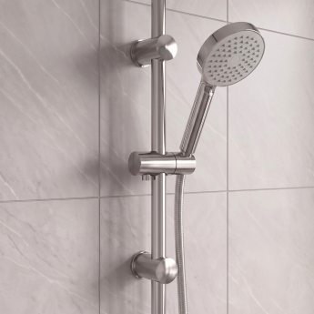 Delphi Loop Chrome Dual Concealed Shower Set with Slide Rail Kit | Product Image