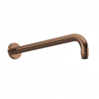 Delphi Loop Brushed Bronze Dual Concealed Shower Set with Fixed Head and Handset