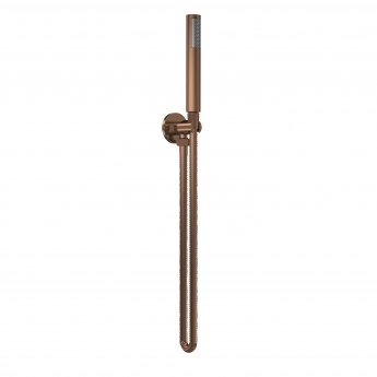 Delphi Loop Brushed Bronze Dual Concealed Shower Set with Handset and Bracket