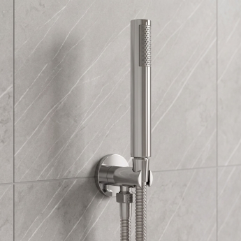 Delphi Loop Chrome Dual Concealed Shower Set with Fixed Head and Handset | Product Image