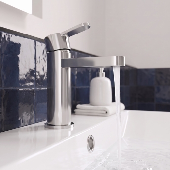 Delphi Loop Chrome Mono Basin Mixer Tap (inc Press Top Waste) | Product Image