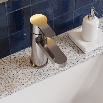 Delphi Loop Chrome Eco Mono Basin Mixer Tap (inc Press Top Waste) | Product Image