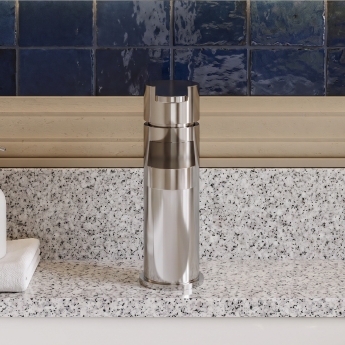 Delphi Loop Chrome Eco Mono Basin Mixer Tap (inc Press Top Waste) | Product Image
