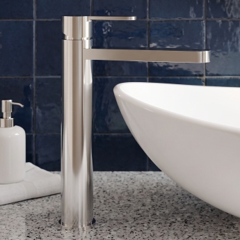 Delphi Loop Chrome Tall Mono Basin Mixer Tap | Product Image
