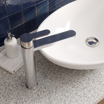 Delphi Loop Chrome Tall Mono Basin Mixer Tap | Product Image