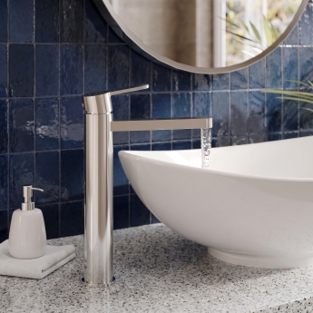 Delphi Loop Chrome Tall Mono Basin Mixer Tap | Product Image