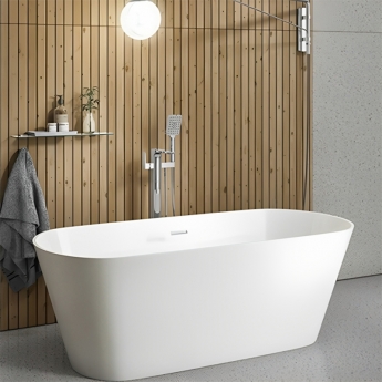 Delphi Lugano Double Ended Freestanding Bath 1800mm x 800mm - 0 Tap Hole